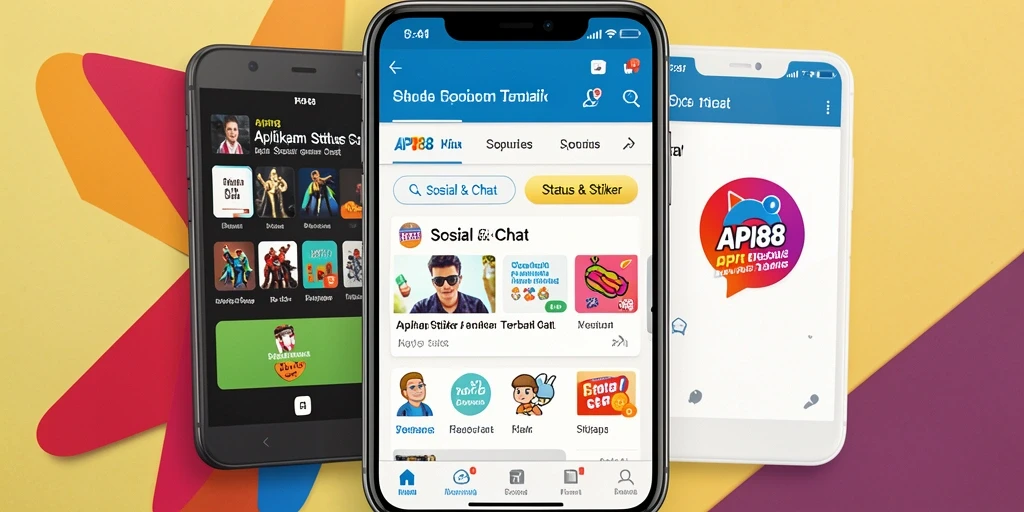 Tampilan antarmuka aplikasi API88 yang menarik dan user-friendly.
