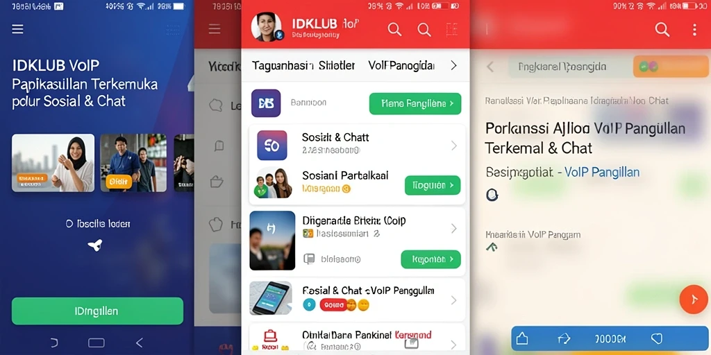 Antarmuka pengguna IDKLUB yang modern dan fungsional.