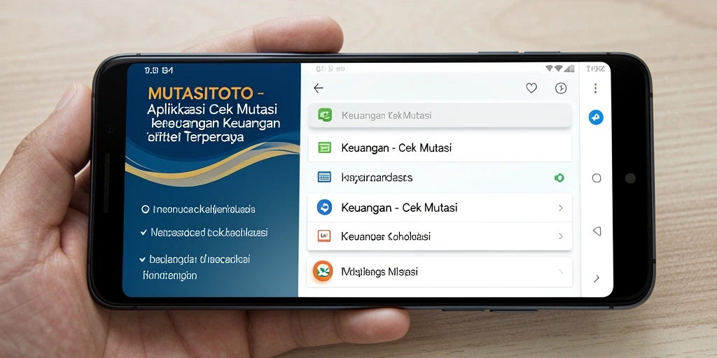 Tampilan antarmuka aplikasi MUTASITOTO yang informatif.