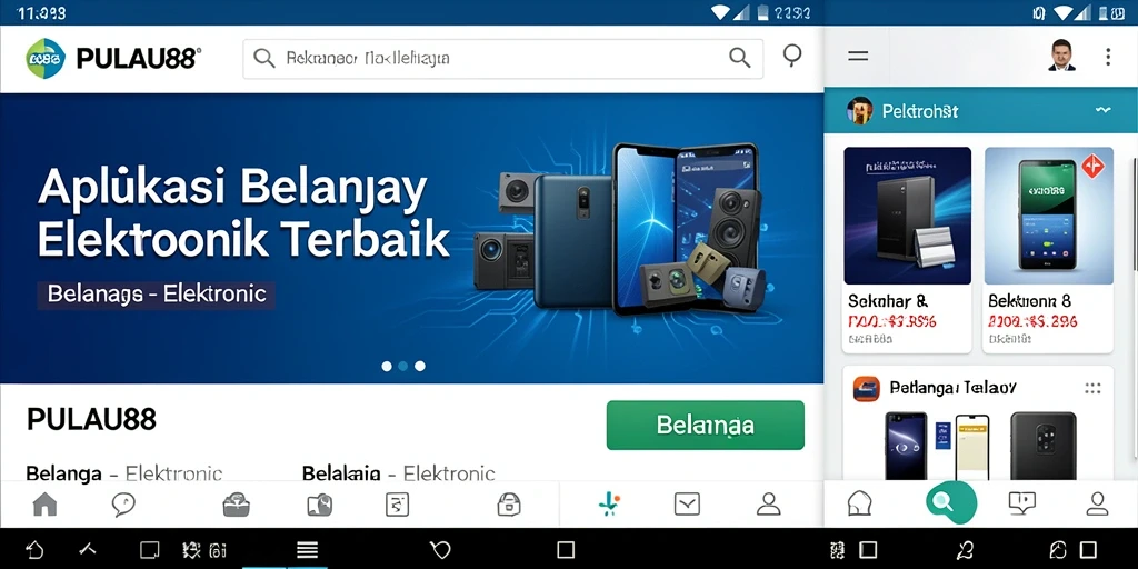 Tampilan antarmuka aplikasi PULAU88 yang user-friendly dan modern.