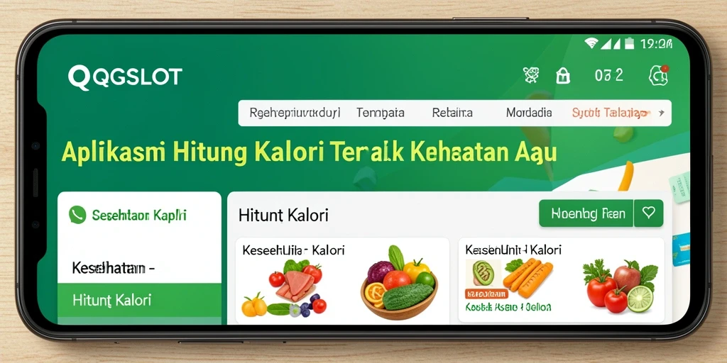 Tampilan antarmuka pengguna aplikasi Hitung Kalori QQSLOT.